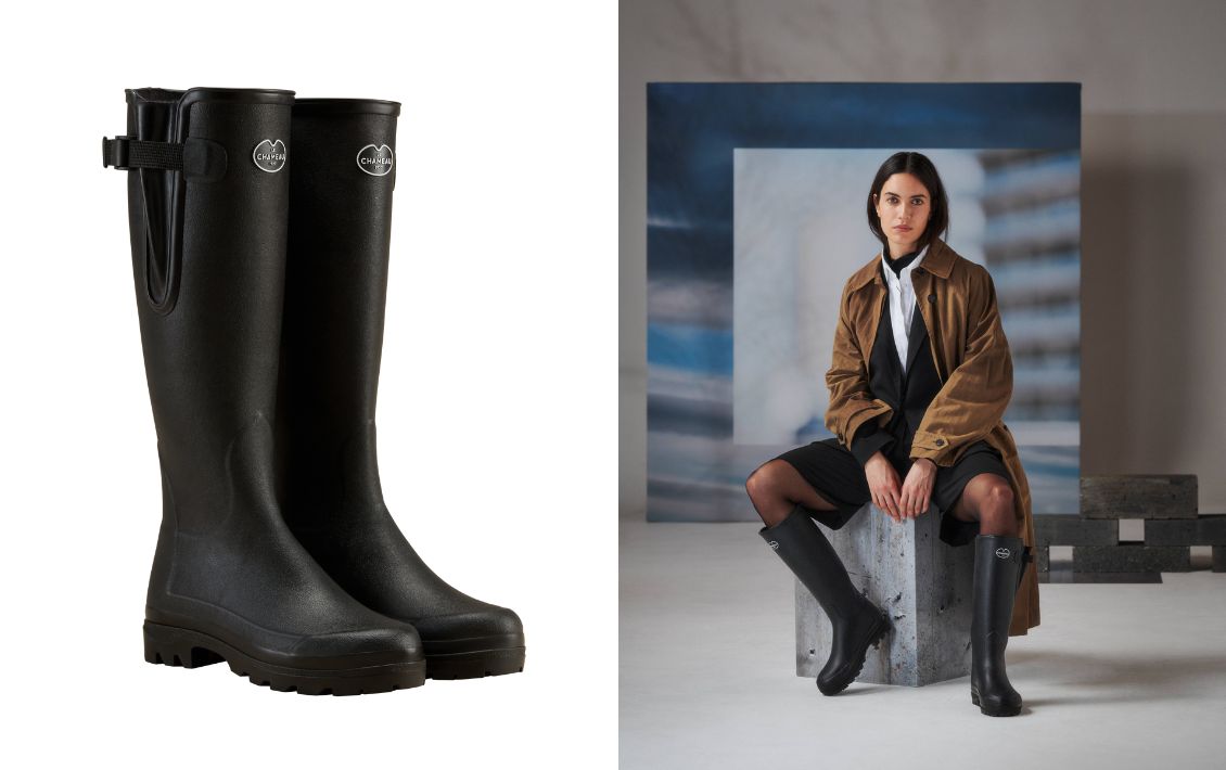 A pair of Le Chameau boots