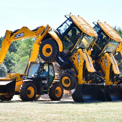 JCB Dancing Diggers at the East Anglia Game and Country Fair 