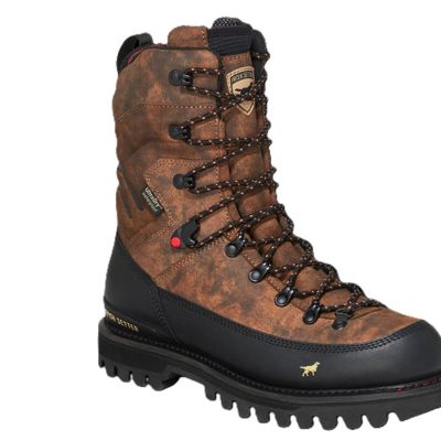 Men's brown leather walking boot