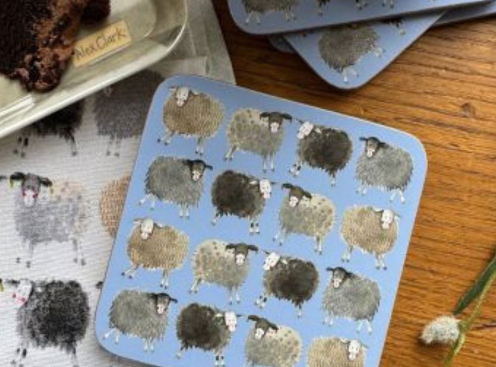 Win a set of four quirky sheep coasters