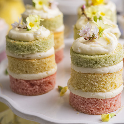 Pretty spring layer cakes