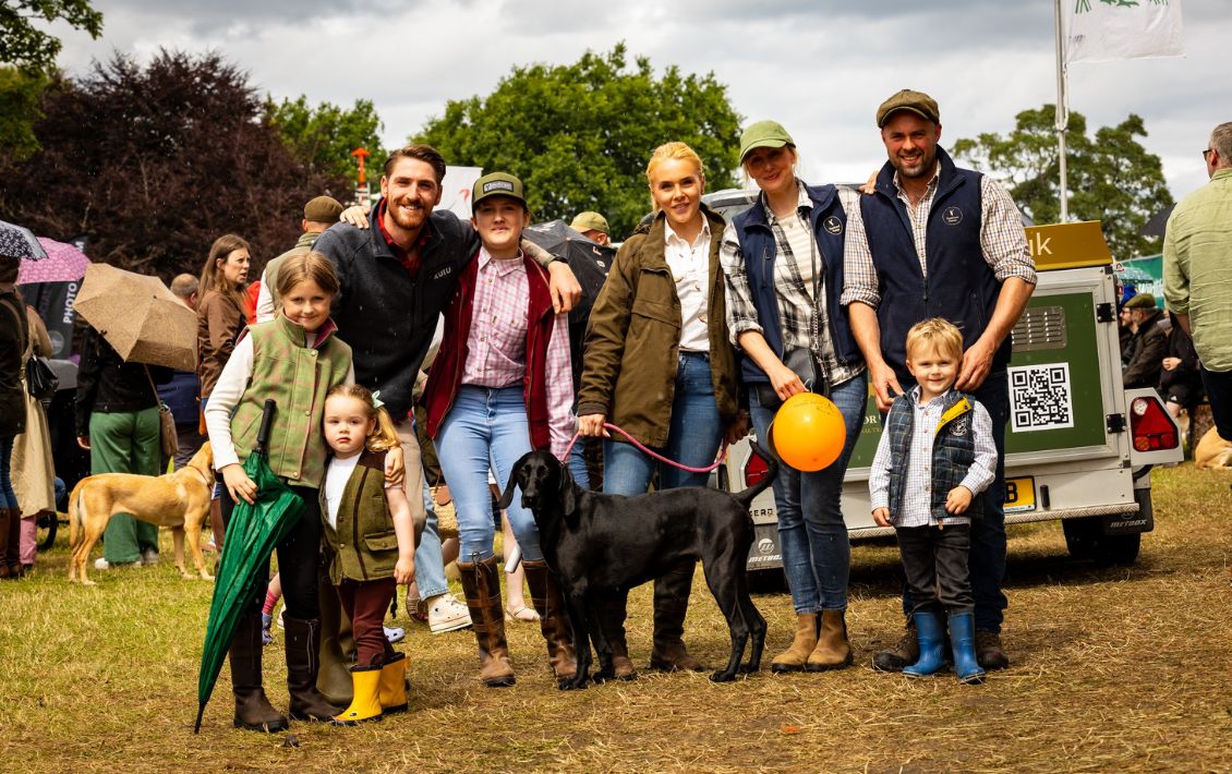 A family enjoying a day at the Scottish Game Fair