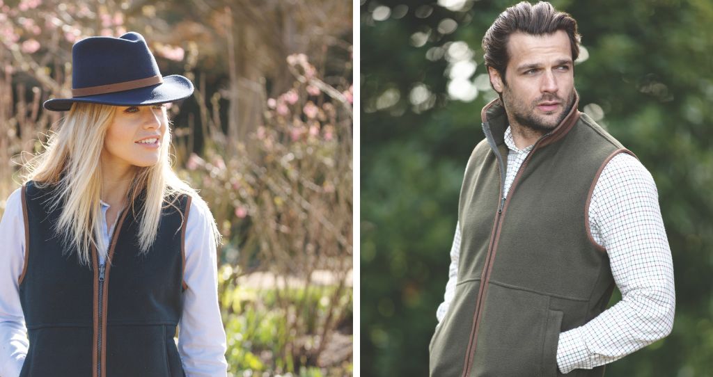 Alan Payne clothing including fleece gilet and shirt