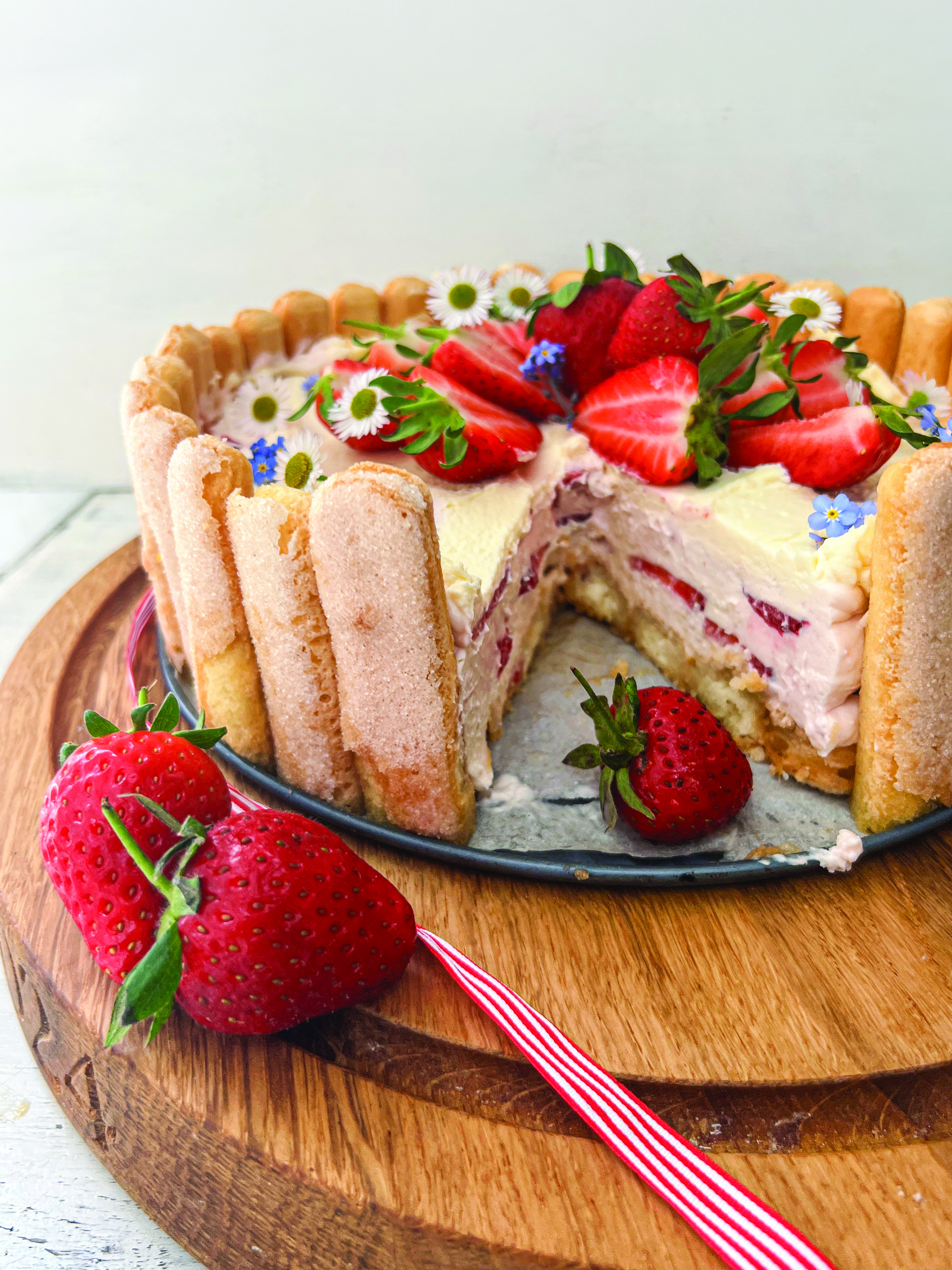 Simple Strawberry Charlotte
