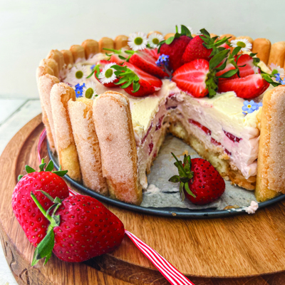 Simple Strawberry Charlotte